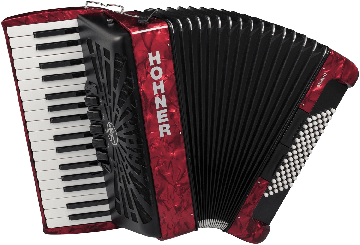 Hohner Bravo III 72 RD Silent Key