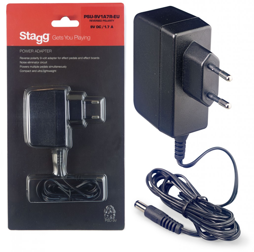Stagg PSU-9V1A7R-EU AC Adapter für Effektpedale